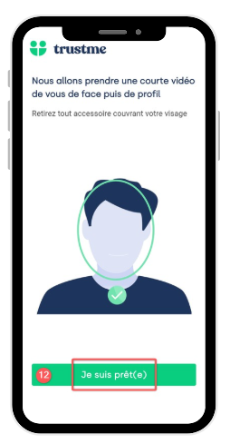 Étape 12 : vérification du visage